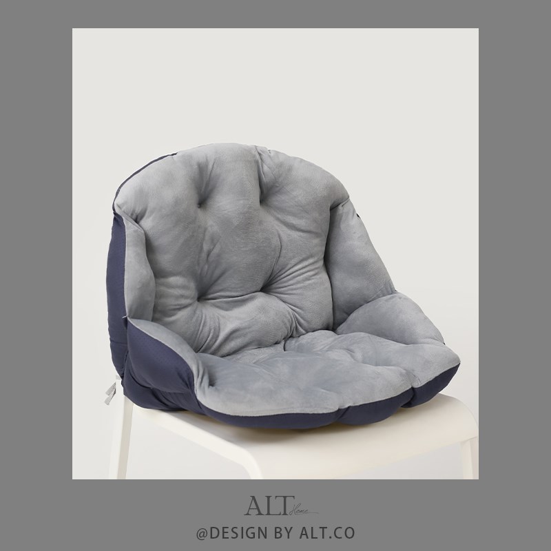 学生宿舍椅子坐垫靠垫一体办公室坐椅垫加厚软垫久坐餐椅垫子屁垫