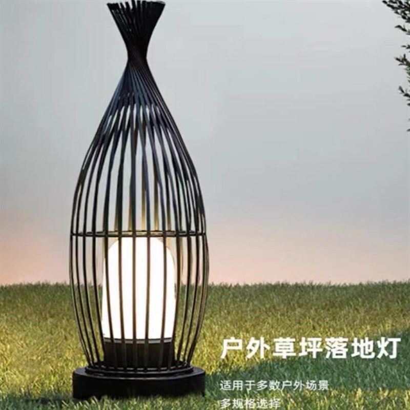 鸟笼庭院灯户外防水草地灯室外现代中式园林景观灯花园别墅草坪灯