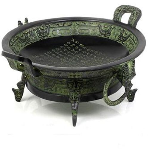 聚宝盆青铜器仿古摆件工艺品装饰客厅摆设