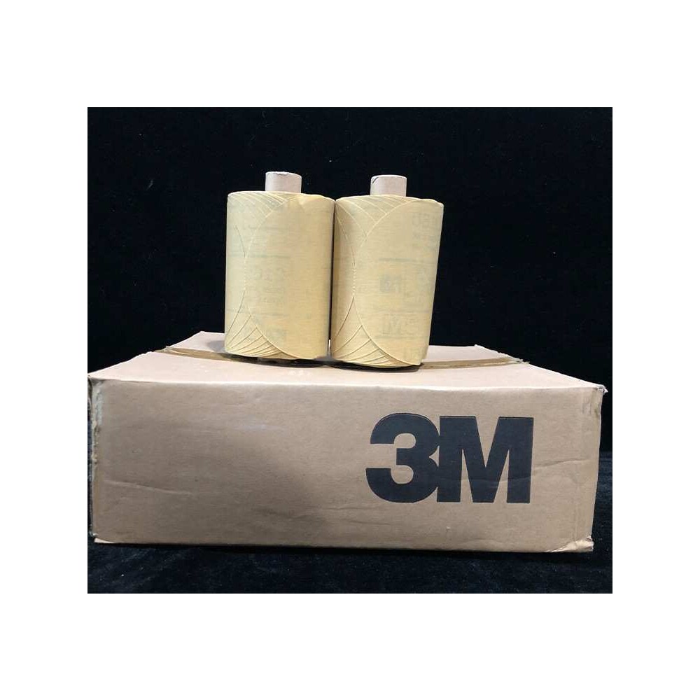 3M216U砂纸卷 320目防尘砂碟卷5寸自粘背胶砂纸 汽车打磨抛光P80