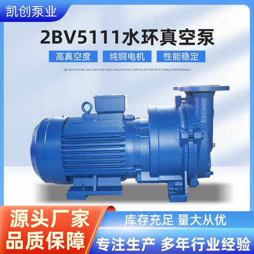 2BV5111水环式真空泵工业用高空真空泵卧式液环水循环电动真空泵
