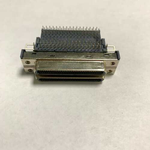 工业插头SCSI68pin双层三相连接器2-56螺丝VHDC-68电工电气厂家