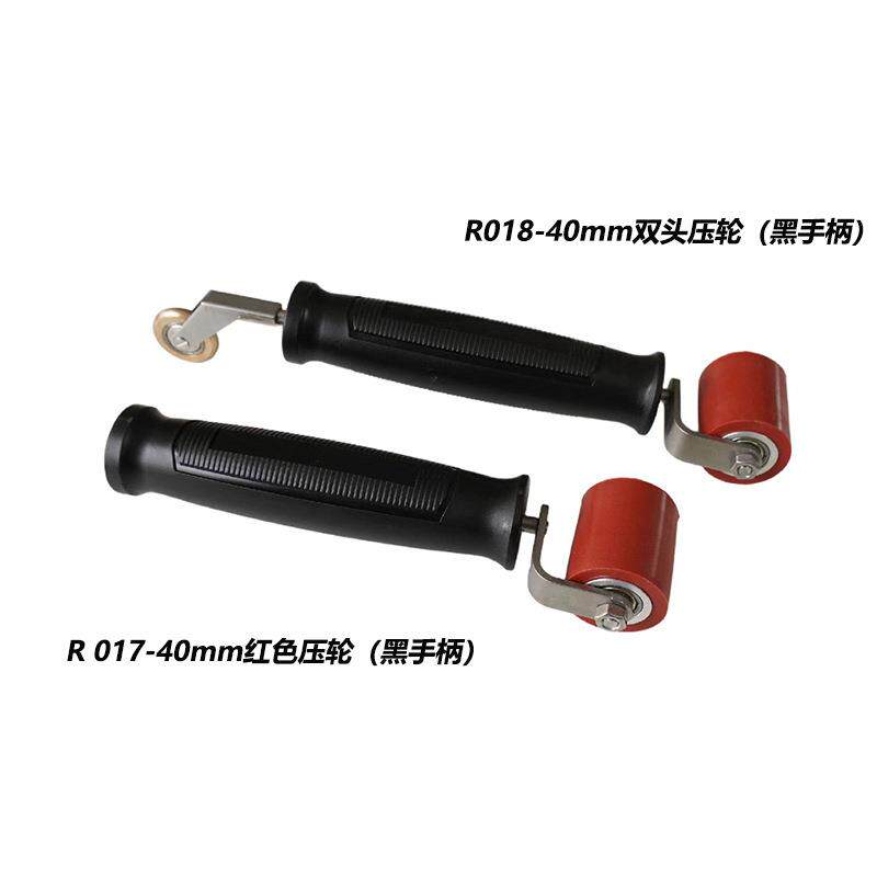 压轮40mm防水卷材施工压辊双轴承压滚皮革压边铜滚轮自粘贴排气泡