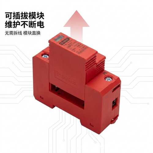 国标浪涌保护器SPD电涌保护器直流DC600V避雷器C级防雷器2P40kA