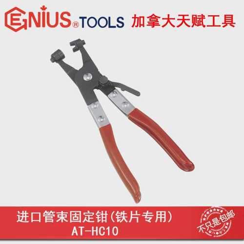 天赋工具Geniu进口管束固定钳铁片型用220mm 8.7寸 AT-HC10
