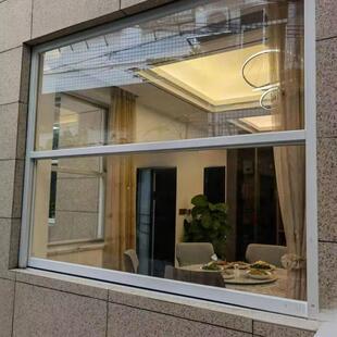 美式上下提拉窗推拉门窗传菜口折叠窗阁楼天窗铝合金食堂窗