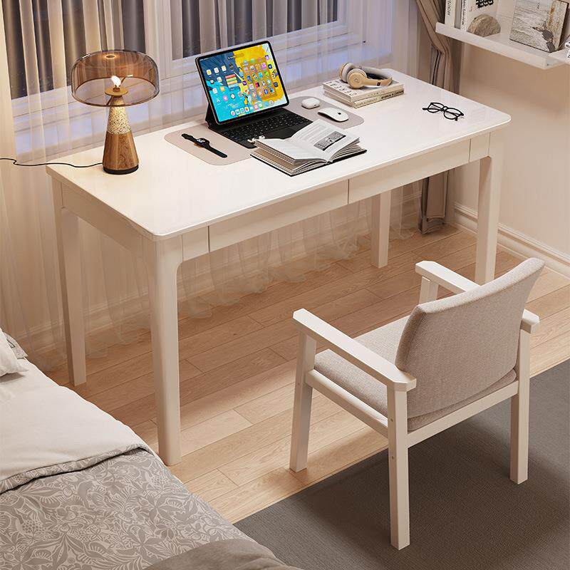 学生家用实木窄书桌小户型40/50CM卧室长条学习桌小型台式电脑桌