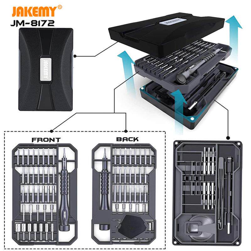 亚马逊JM-8172家用眼镜手机拆机工具维修工具 十字螺丝批头套装