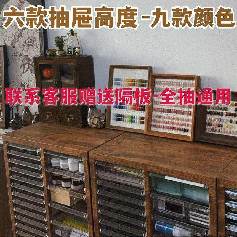 平底美甲店收纳柜烘焙磨具柜A4文件柜抽屉式甲油胶罐装家具抽屉柜