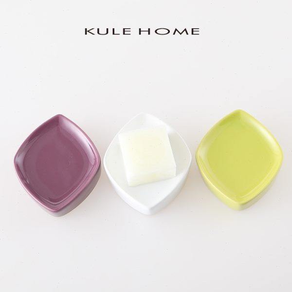 KULE HOME 卫生间陶瓷肥皂盒创意肥皂碟浴室家用酒店肥皂托香皂盒,家庭/个人清洁工具,皂盒,淘宝优惠券,粉丝福利购,淘宝优惠卷