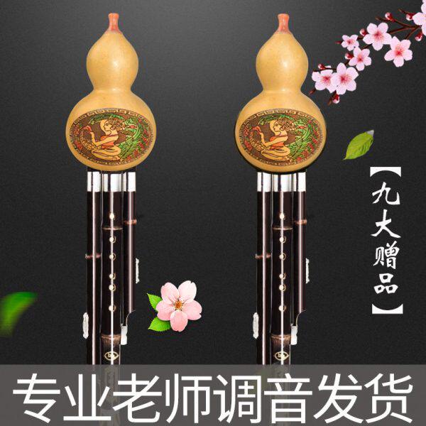 葫芦丝降b调成人乐器七孔初学者儿童入门小学生旗舰店c调专用防摔