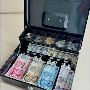 大童存钱罐新年现金便利储蓄箱带抽屉双层钥匙款不明显的存钱罐