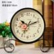 包邮 钟座钟时钟 铁艺小钟台式 田园静音台钟卧室客厅钟表摆件欧式