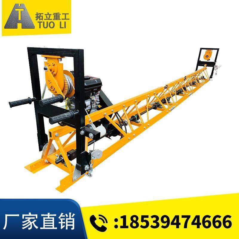 现货供应路面机械摊铺机框架式全钢制电动汽油振S动梁摊铺机整平