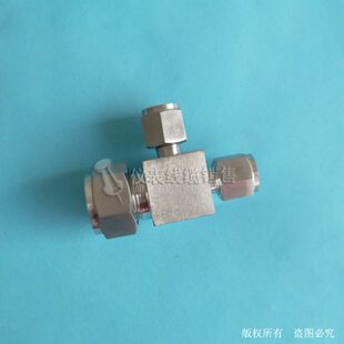 不锈钢卡套三通接头 不锈钢三通卡套接头 φ6-φ8 φ10 φ12φ14