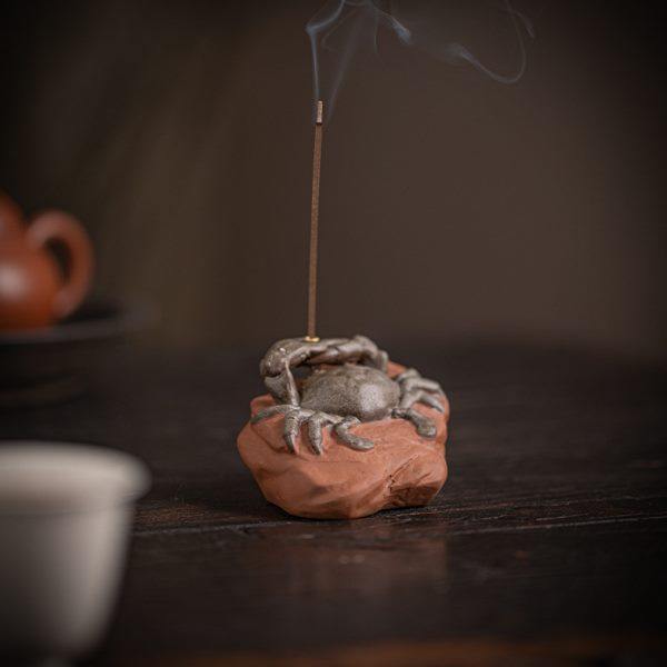 创意陶瓷小螃蟹线香插摆件茶宠装饰品个性茶玩茶桌茶道香座线香炉,家居饰品,香托/香盘/香座/香插,淘宝优惠券,粉丝福利购,淘宝优惠卷