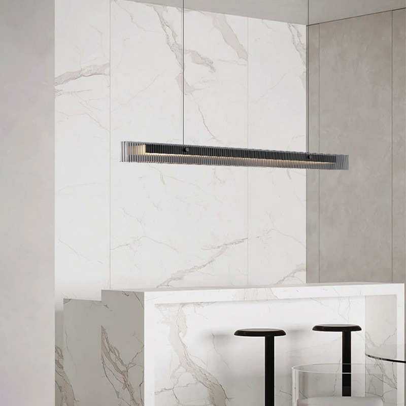 代极简玻璃餐厅吊灯简约个性别墅大平层餐桌吧台岛台一字长条灯,3C数码配件,USB灯,淘宝优惠券,粉丝福利购,淘宝优惠卷