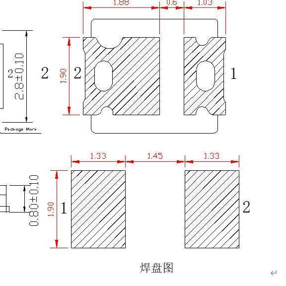 贴片LED2835红 蓝 翠绿 黄 紫光 0.4W超高亮led灯珠发光管120MA