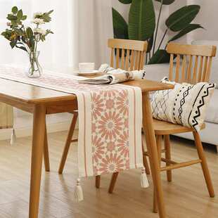 餐桌桌旗轻奢简约现代桌巾长条桌布装饰布盖布北欧感王金