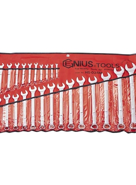 天赋（GENIUS）HS-024M工具24件套公制两用扳手组