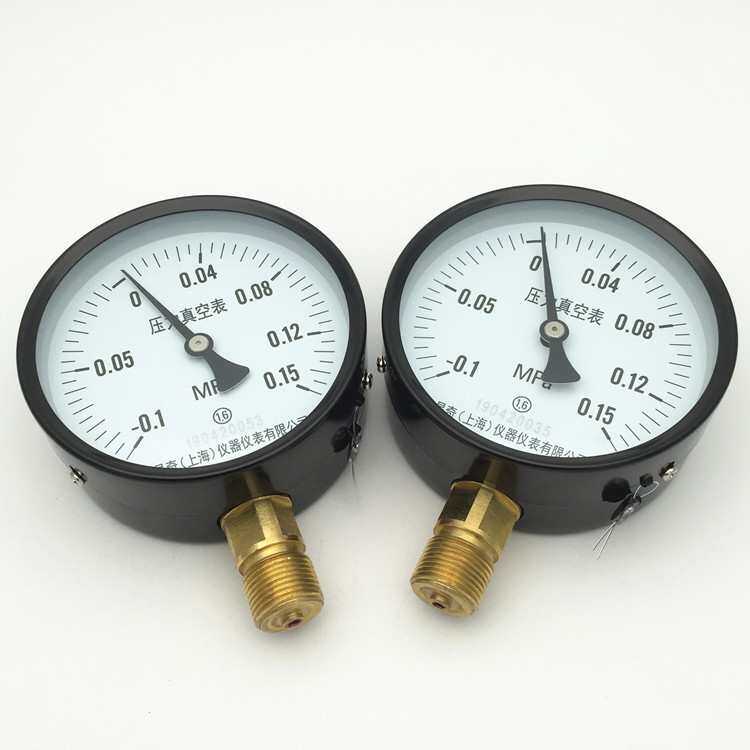 昌奇压力真空表 Y100mm压力表 -0.1~0MPA 0~0.15MPA
