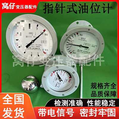 油浸式电力变压器油位计指针式油位表油枕头侧装电接点液位显示器