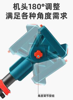 源单NMW头工刀厂锂电配高枝杆家用高空修剪独杆子可锂电剪锂电锯