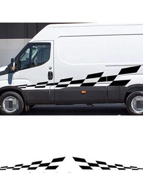 用449依维柯IVEC于ODai适y侧裙车贴车身贴纸改装车贴A6l54