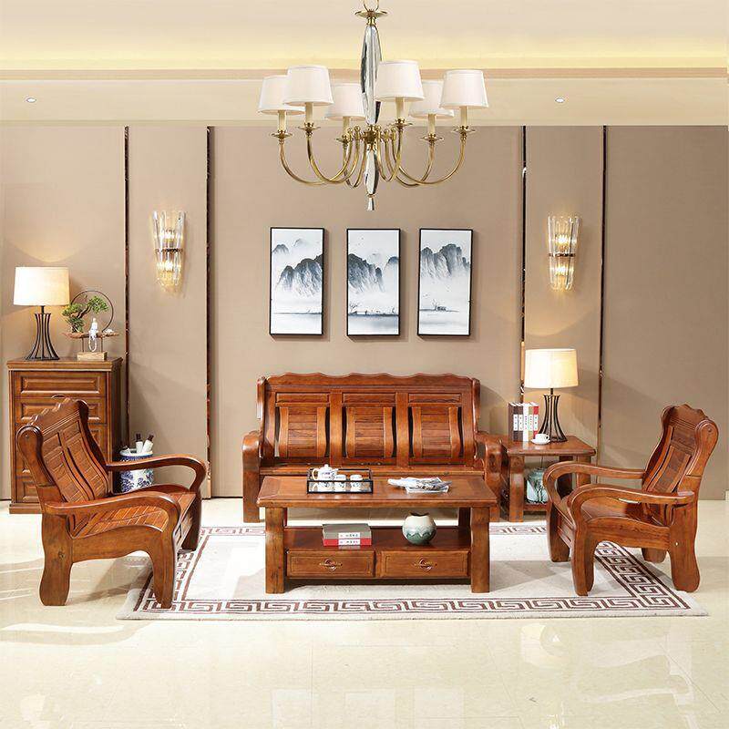 香樟沙木实木985沙发2025木新款现代中式家用小户型客厅质直排木