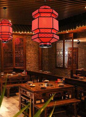 厂家直销角宫灯古10882六中式灯笼仿灯羊皮小吊酒店客厅餐厅火锅
