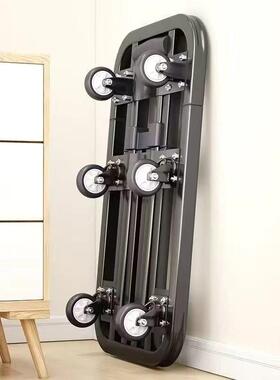 叠小拉车平板拉车货便携购物运车JOZ手折拉车家用快递买菜小推车