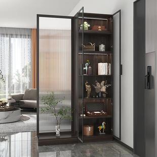 屏风隔断客厅现简188约实木柜入户正对其门卫生间玄关柜他绢代花