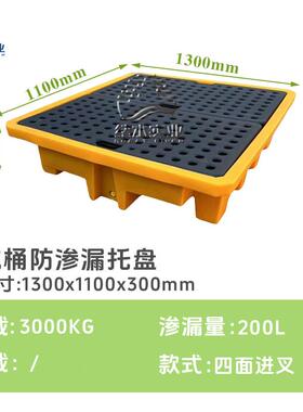 危废渗漏托盘塑四料两NVY桶桶吨桶机油防桶接油盘防漏油