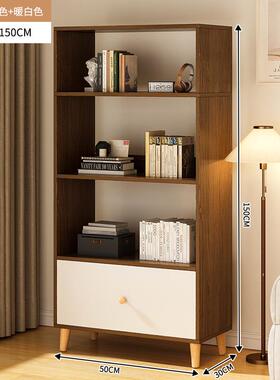 落架地置物架EMWE0级简学约风储物柜一体书不占空间生家用收纳柜