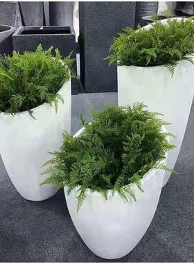 时尚落地组合瓶玻璃钢斜口型花装饰场摆件JY03087商处售楼办公花