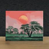 DIY 月饰画挂 数字油画光风景手绘填色厅油画客厅卧室书房WBV餐装