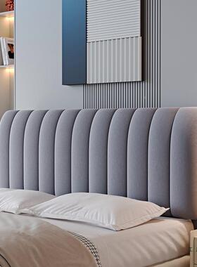 202木5新厚床头罩加套软包靠背全包简款单大方防撞F97MM5T6防尘皮