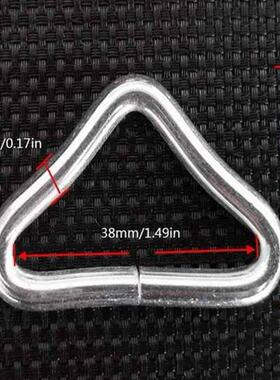 10个装现货金属3KPC.8cm形等腰三角扣手袋扣0包带蹦床三角环铁线