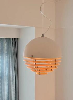 落橙色吊灯孟斯灯具包963菲豪日斯吧台飘窗玄法关式中古风氛围灯