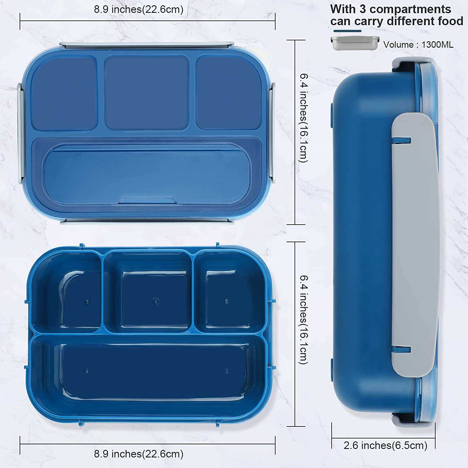81oz Lunch Box Bento Box Lunch Containers for Adult/Kid/Todd