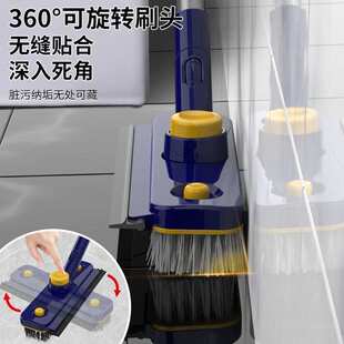 QX卫生间地板刷洗地刷子神器家用厕所清洁刷浴室瓷砖地缝硬毛长柄