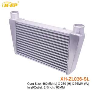 汽车中冷器通用460x280x76MM-65MM散热器进气涡轮增压改装管式