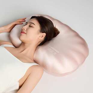 纯色贝壳零压生物基枕贝壳曲线分区单人枕芯零压记忆棉成人枕头