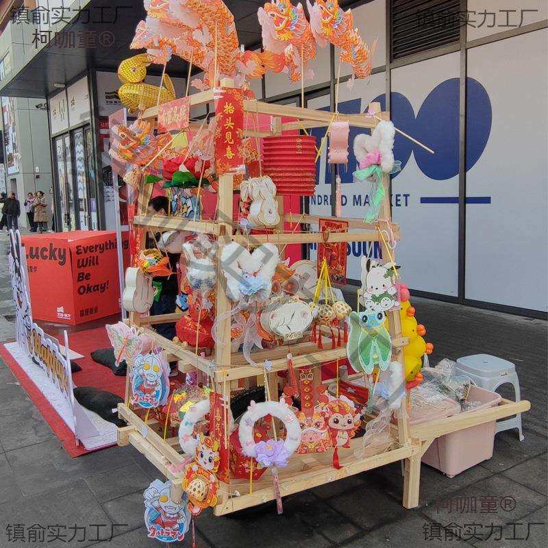流动鱼灯车龙灯车花灯车文化民俗文化节庆货郎车麦太保