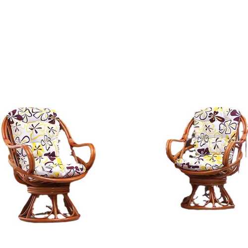 阳台喝茶看书桌椅转椅天然真藤椅三件套旋转腾椅单人休闲靠背组合