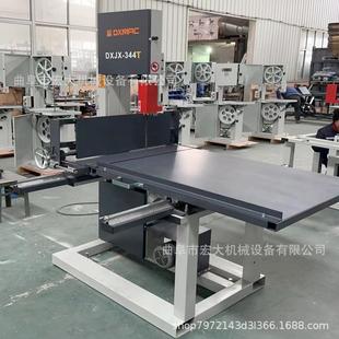 精确靠尺塑料EVA橡塑料切割锯 立式陶瓷管带锯机 可自动进出料