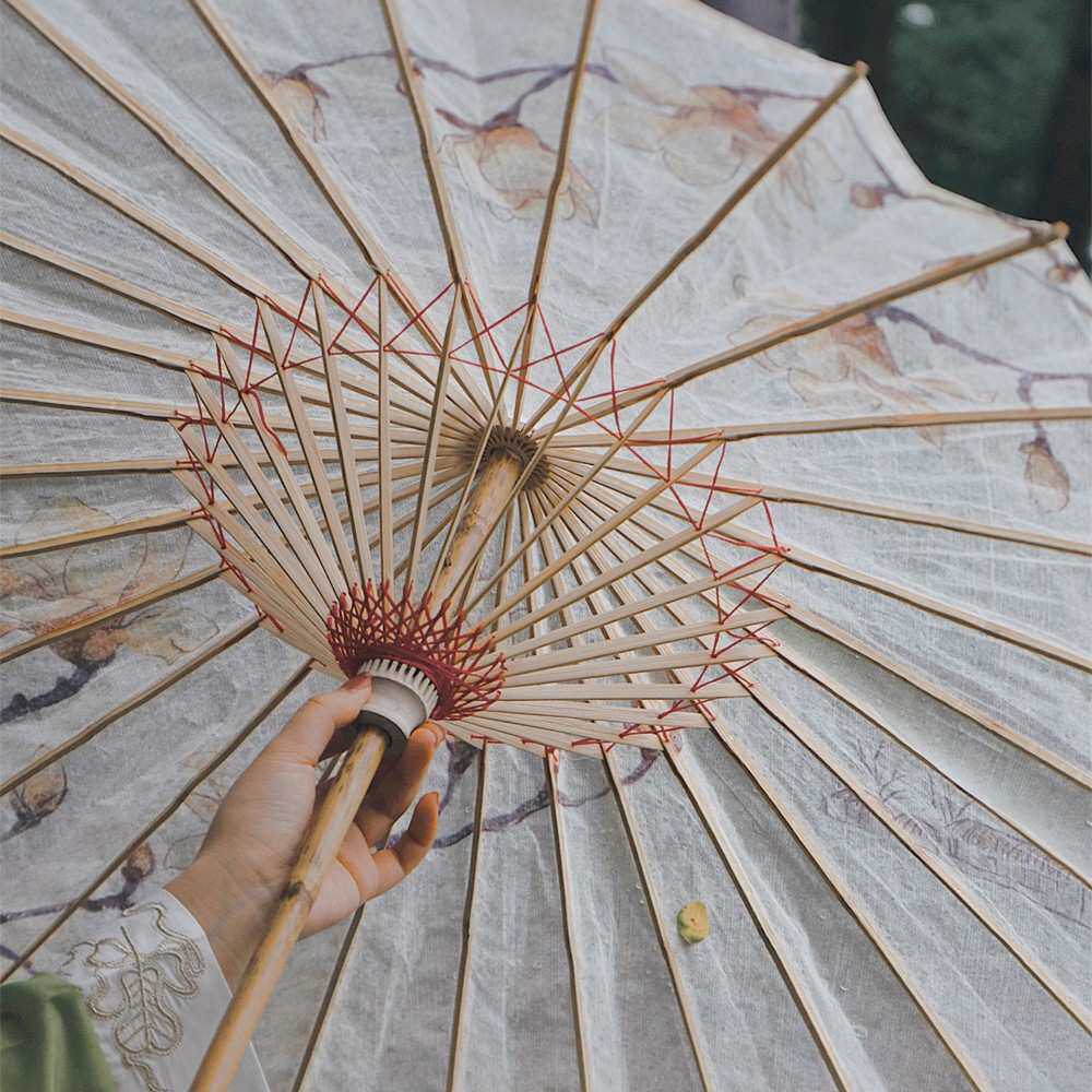 石鼓晴雨两用油纸伞非遗手工古风道具古典舞蹈汉服雨伞装饰空白伞