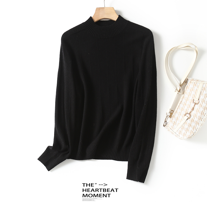 【甜甜粉丝专享】休闲时尚百搭圆领纯色长袖针织秋冬羊毛衫BN611