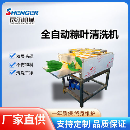粽子叶清洗机平行毛辊芭蕉叶芦苇清洗机器粽叶双面毛双清洗设备