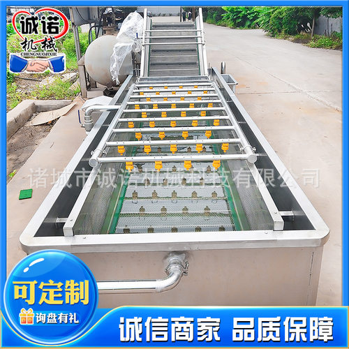 菠菜小油菜清洗除杂设备自动化气泡清洗机不锈钢双层果蔬清洗机